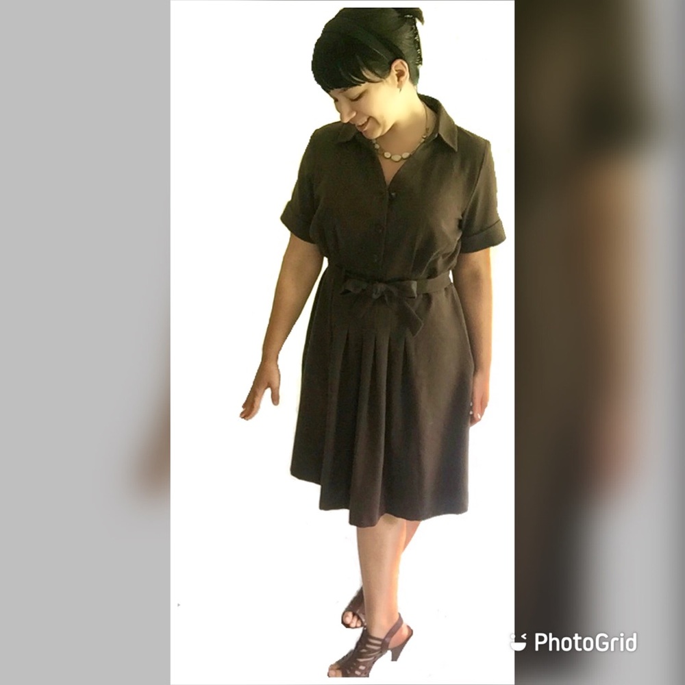 Lane Bryant Brown Vintage Look Dress